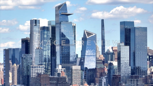 Photo - New York City, NY Glass skyscrapers with cloud reflections