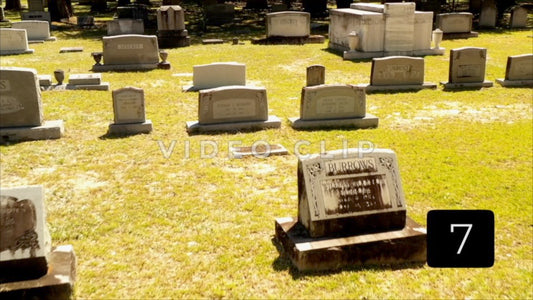CLIP 7 - Indiantown Presbyterian Church gravesites in cemetery