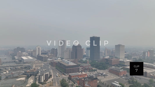 stock video canadian wildfire smoke rochester New York