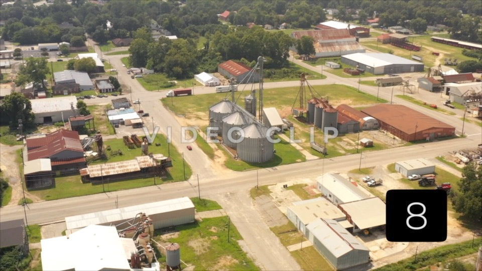 CLIP 8 - Hawkinsville, GA downtown industrial area