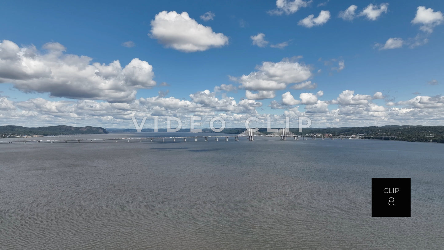 CLIP 8 - Hudson River, NY Gov. Mario Cuomo Bridge at Piermont, NY