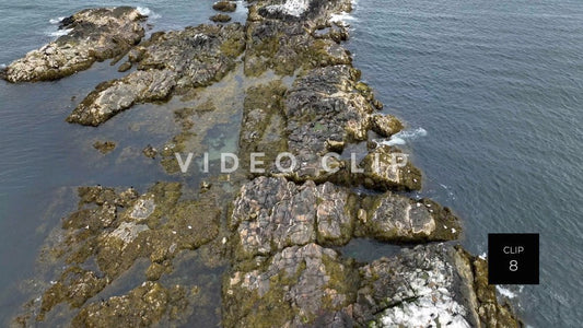 stock video Black Rock Island in Massachusetts Bay near Boston