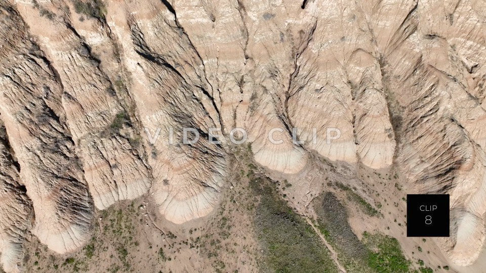 CLIP 8 - Badlands, SD erosion at bottom of Butte