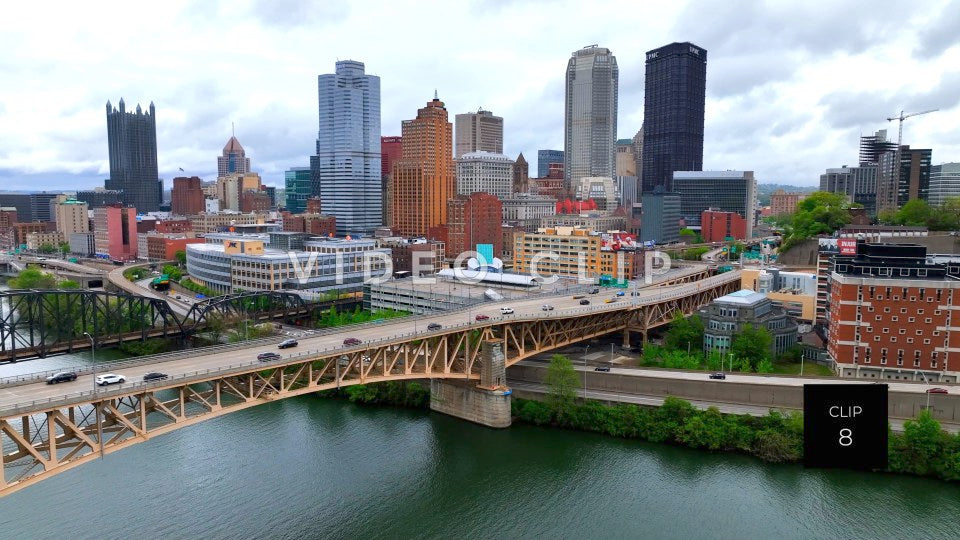 stock video pittsburg pa city skyline steve tanner stock