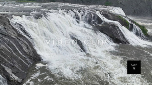 cohoes falls new york state stock video