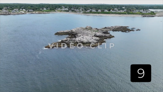 CLIP 9 - Descending towards Black Rock Island with view of Massachusetts Coastline near Boston