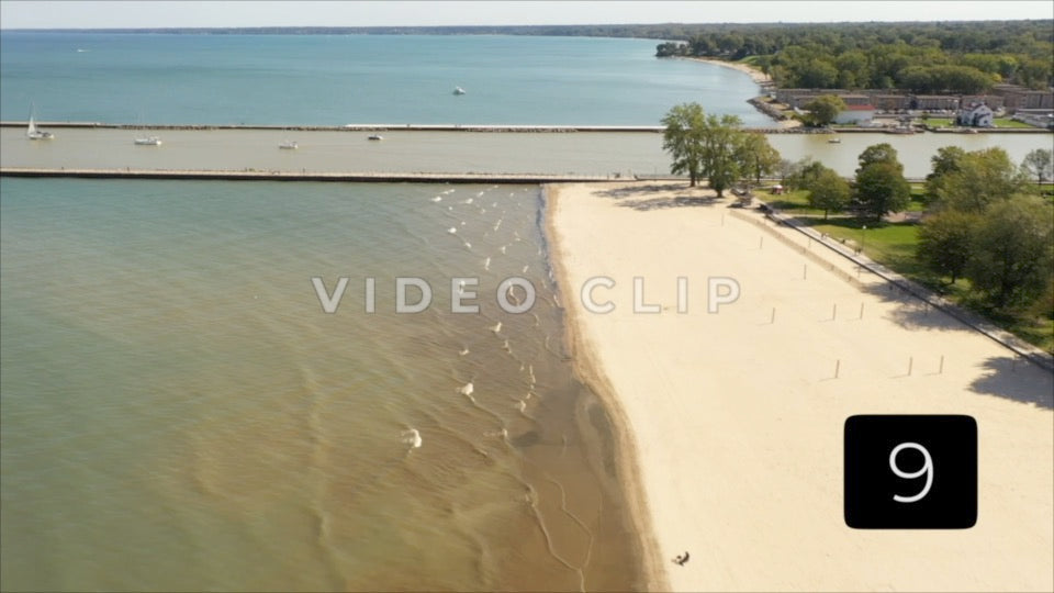 CLIP 9 - Rochester, NY Vol. 5 - Passing over Ontario Beach Park towards Charlotte Pier by Genesee river