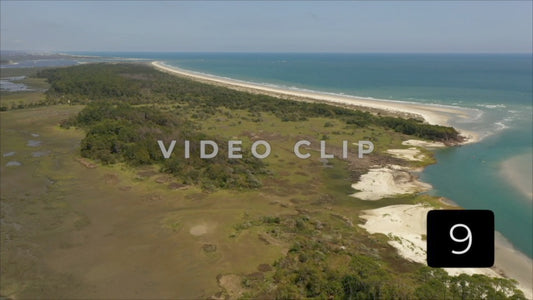 CLIP 9 - Cherry Grove Beach, SC Waties Barrier Island beach