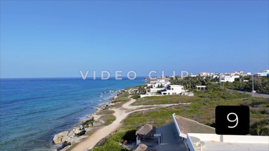 CLIP 9 - Isla Mujeras, Mexico rising up over beautiful island paradise in Caribbean