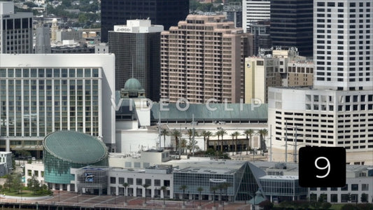 CLIP 9 - New Orleans, LA Vol. 1 - close view of office towers and Aquarium
