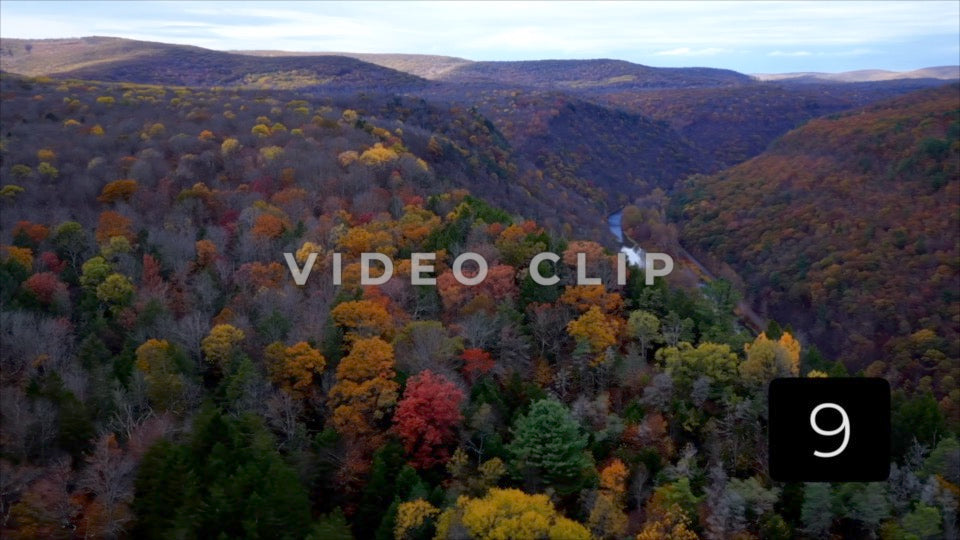 CLIP 9 - Pennsylvania Grand Canyon reverse flight from over canyon to ridgeline