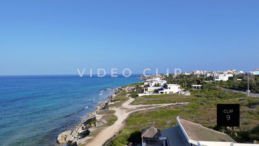 CLIP 9 - Isla Mujeras, Mexico rising up over beautiful island paradise in Caribbean