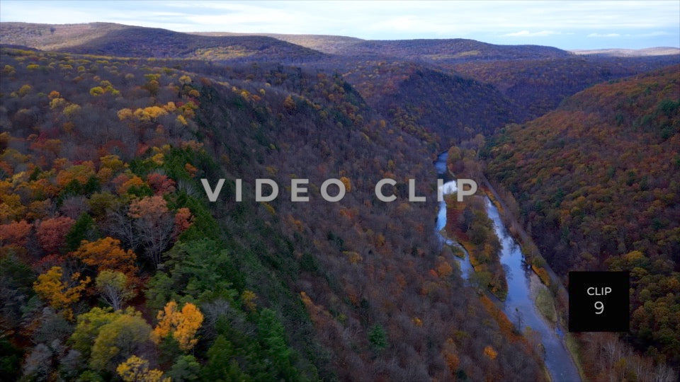 CLIP 9 - Pennsylvania Grand Canyon reverse flight from over canyon to ridgeline
