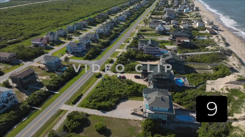 CLIP 9 - Outer Banks, NC Nags Head beach front homes with ocean view