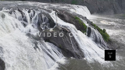 cohoes falls new york state stock video