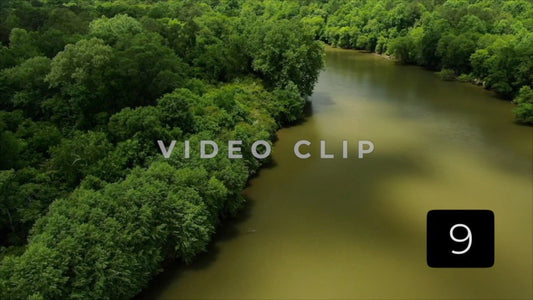 CLIP 9 - Chattahoochee River - cloud shadows moving across water and trees at Franklin, GA