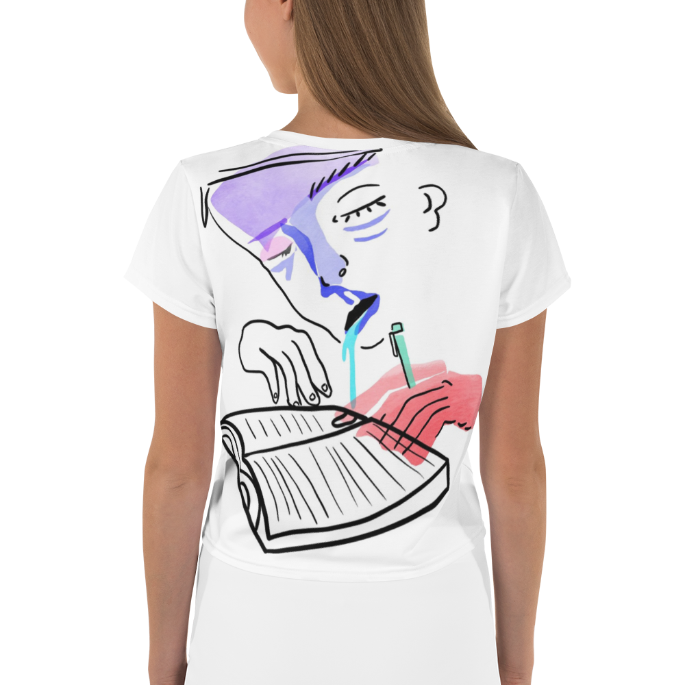 Writer Women's Premium Crop Tee