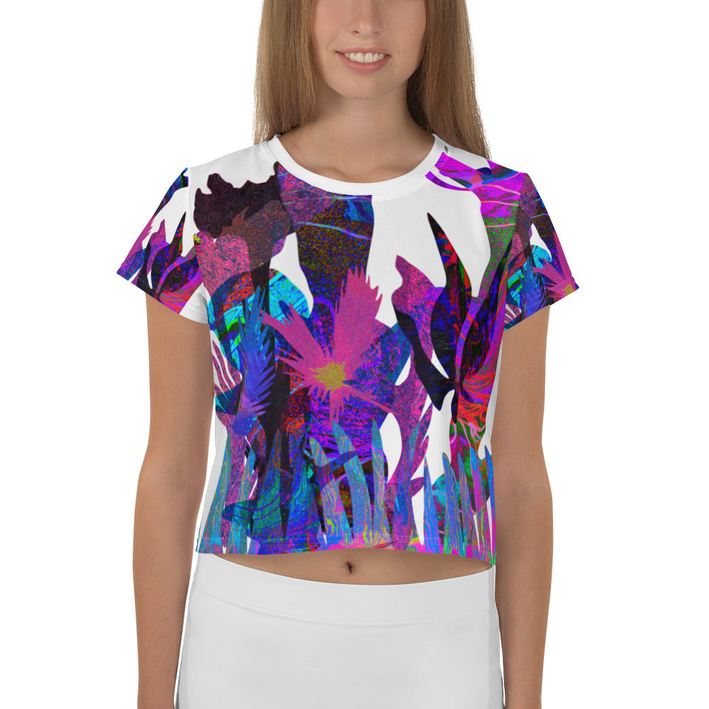 Underwater Garden Women's Premium Crop Tee