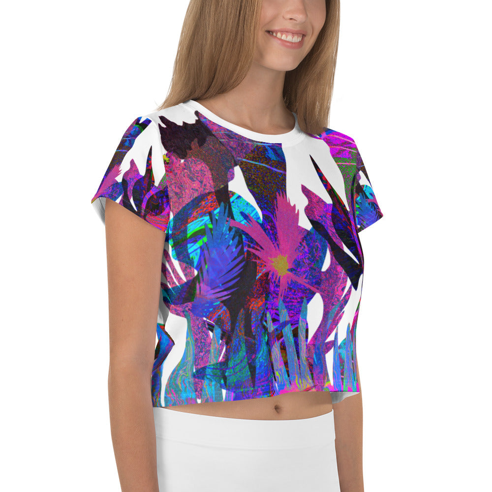 Underwater Garden Women's Premium Crop Tee