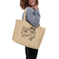 Groovy Artist Large Organic Tote Bag