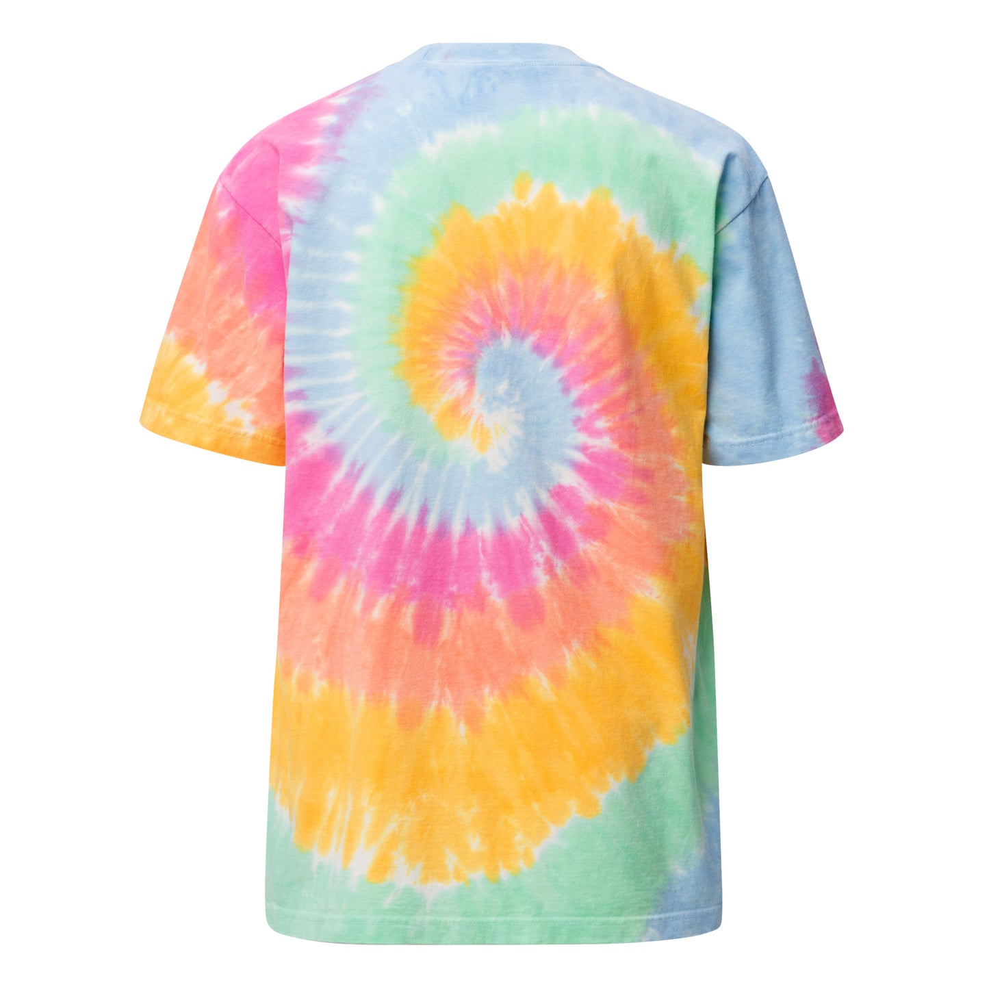 Groovy Artist oversized embroidered tie-dye t-shirt