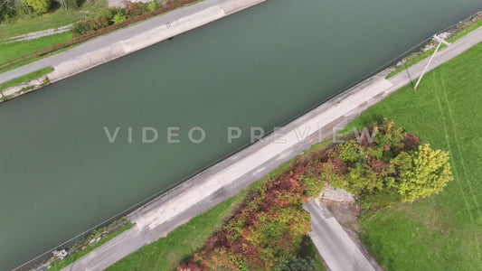 Video - Erie Canal Culvert Tunnel as car drives under canal - Medina, NY