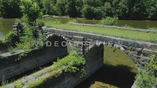 Video - Historic Richmond Aqueduct Erie Canal over Seneca River - stone arches with towpath