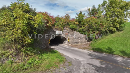Video - Erie Canal Culvert Tunnel stone archway tunnel entrance