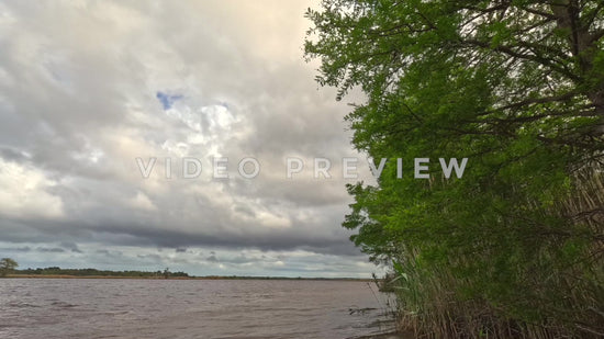 stock video timelapse clouds passing over river in Georgetown SC