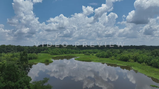 Video - Crystal Lake Park - Jackson, MS - Cloud reflections in peaceful water