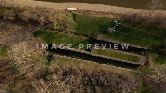 stock photo historic lock 60 erie canal
