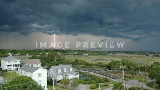 stock photo storm front extreme weather litchfield beach sc