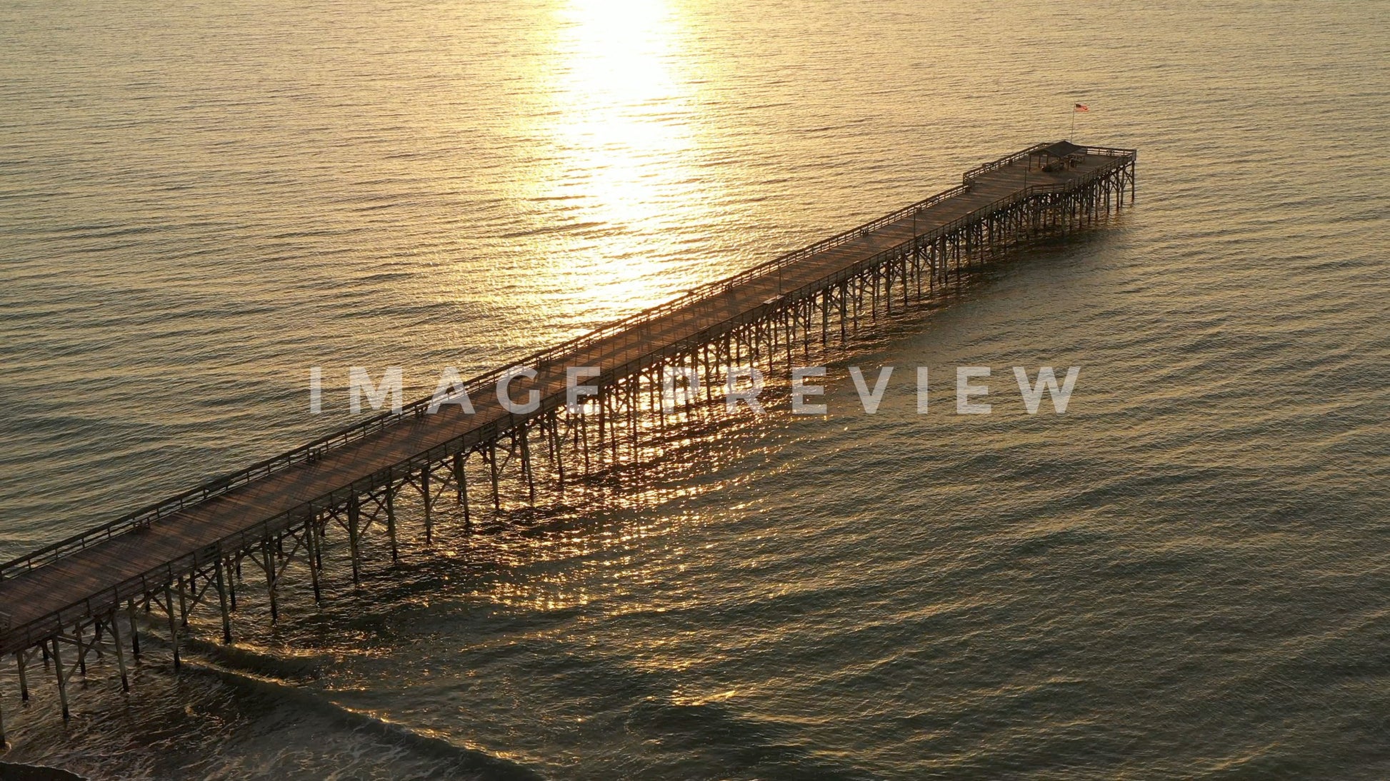 stock photo pawleys island peir sc