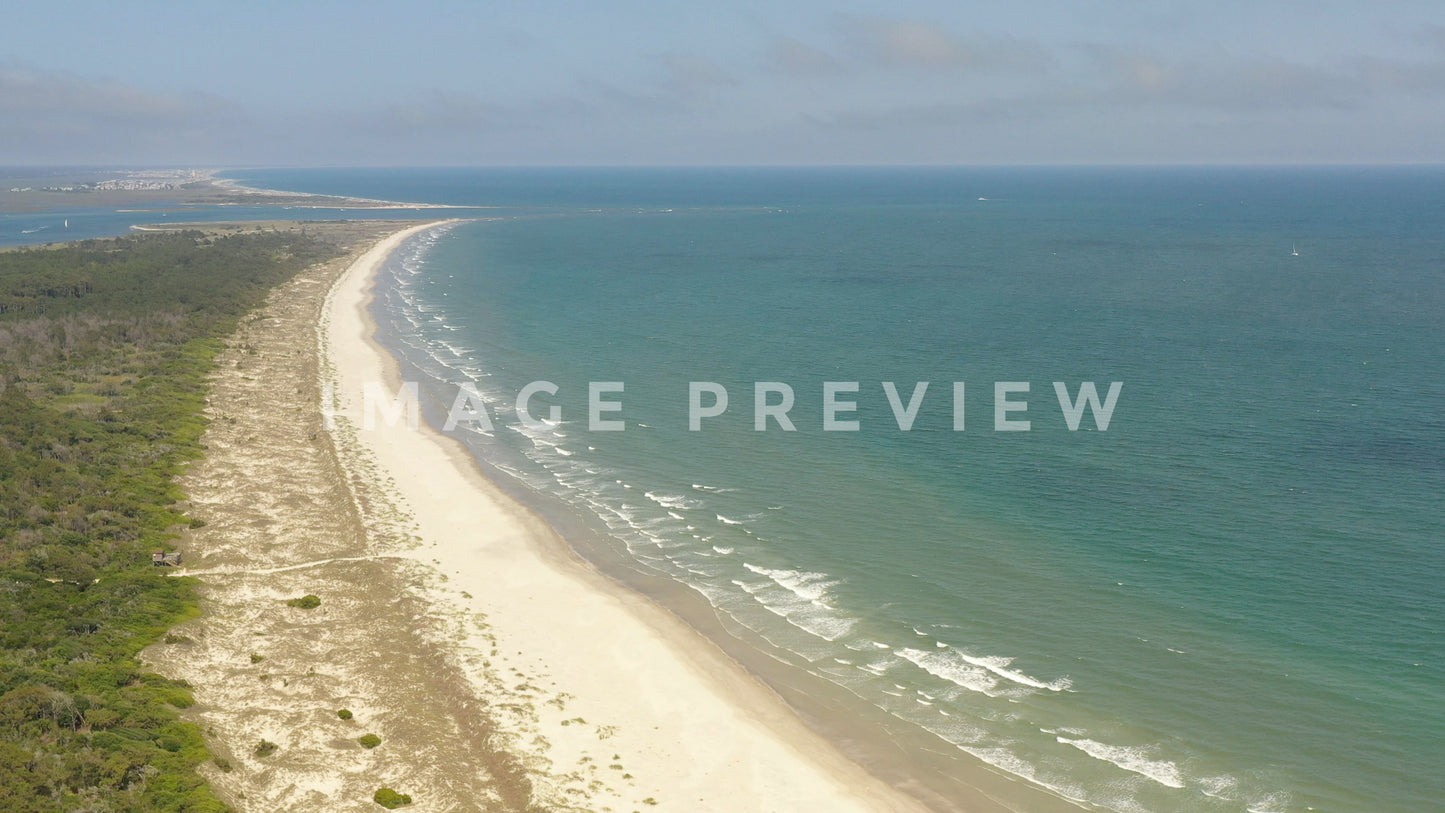 stock photo waties barrier island sc