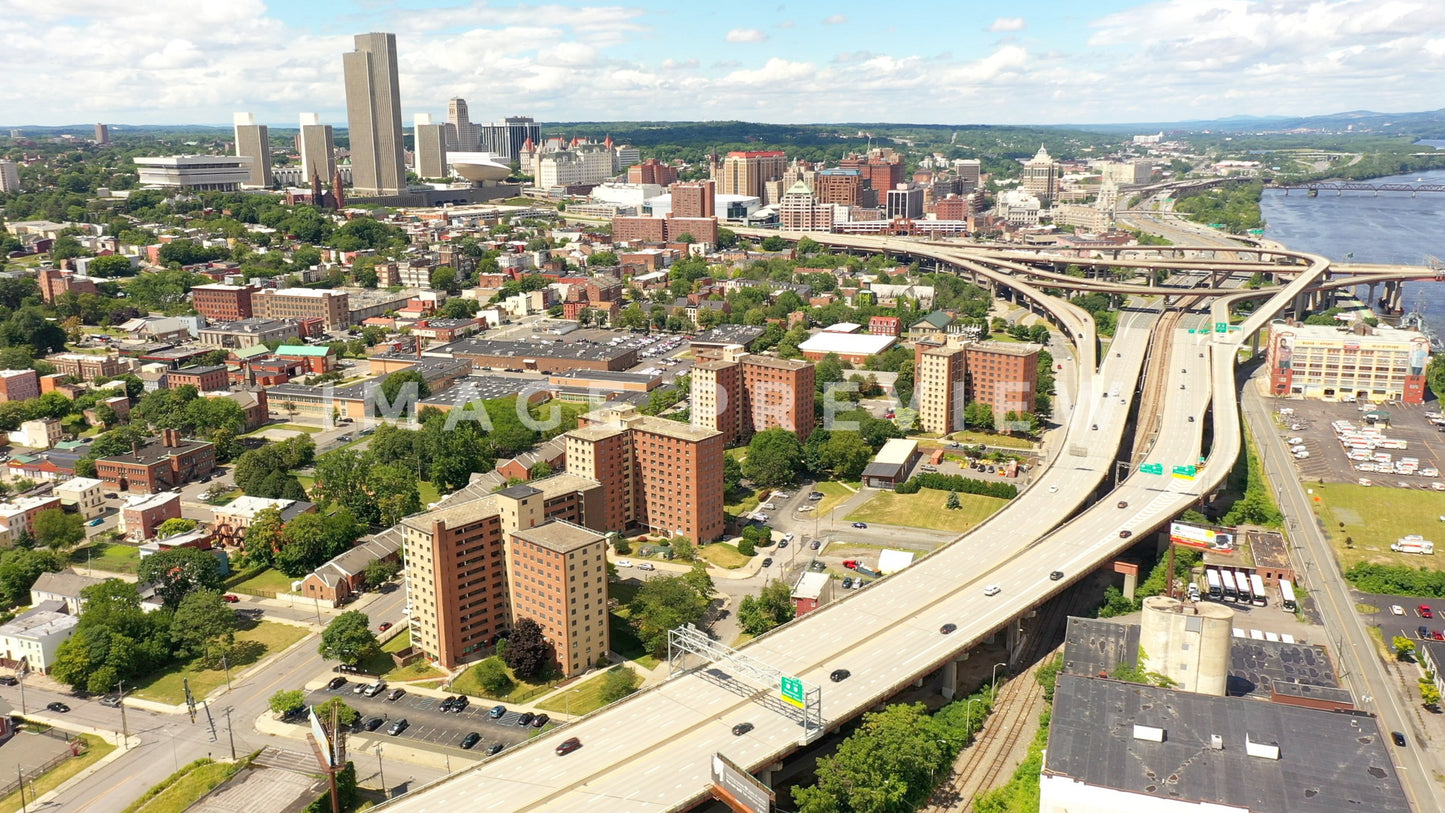 stock photo albany ny skyline