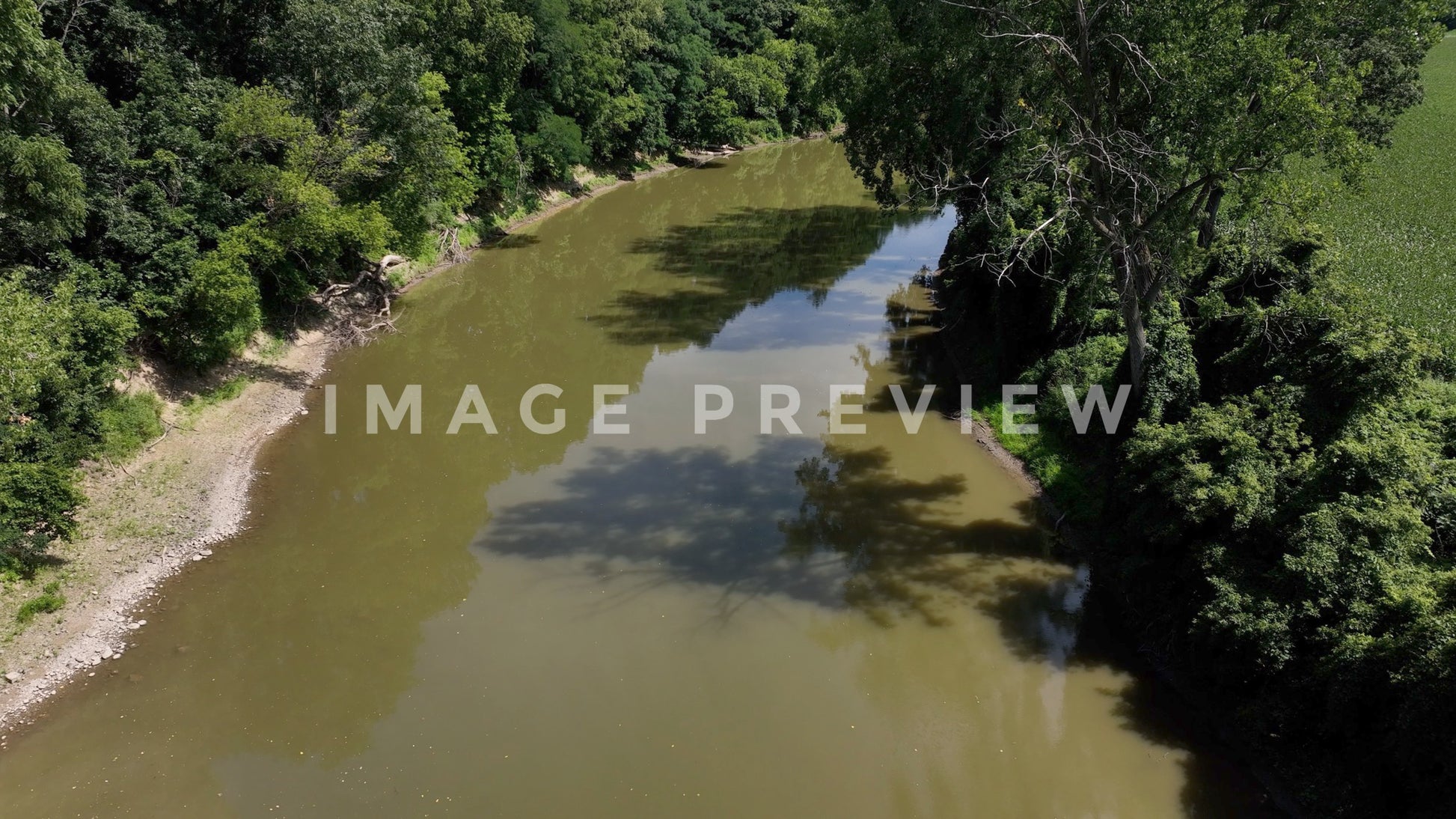 stock photo genessee river in rochester new york