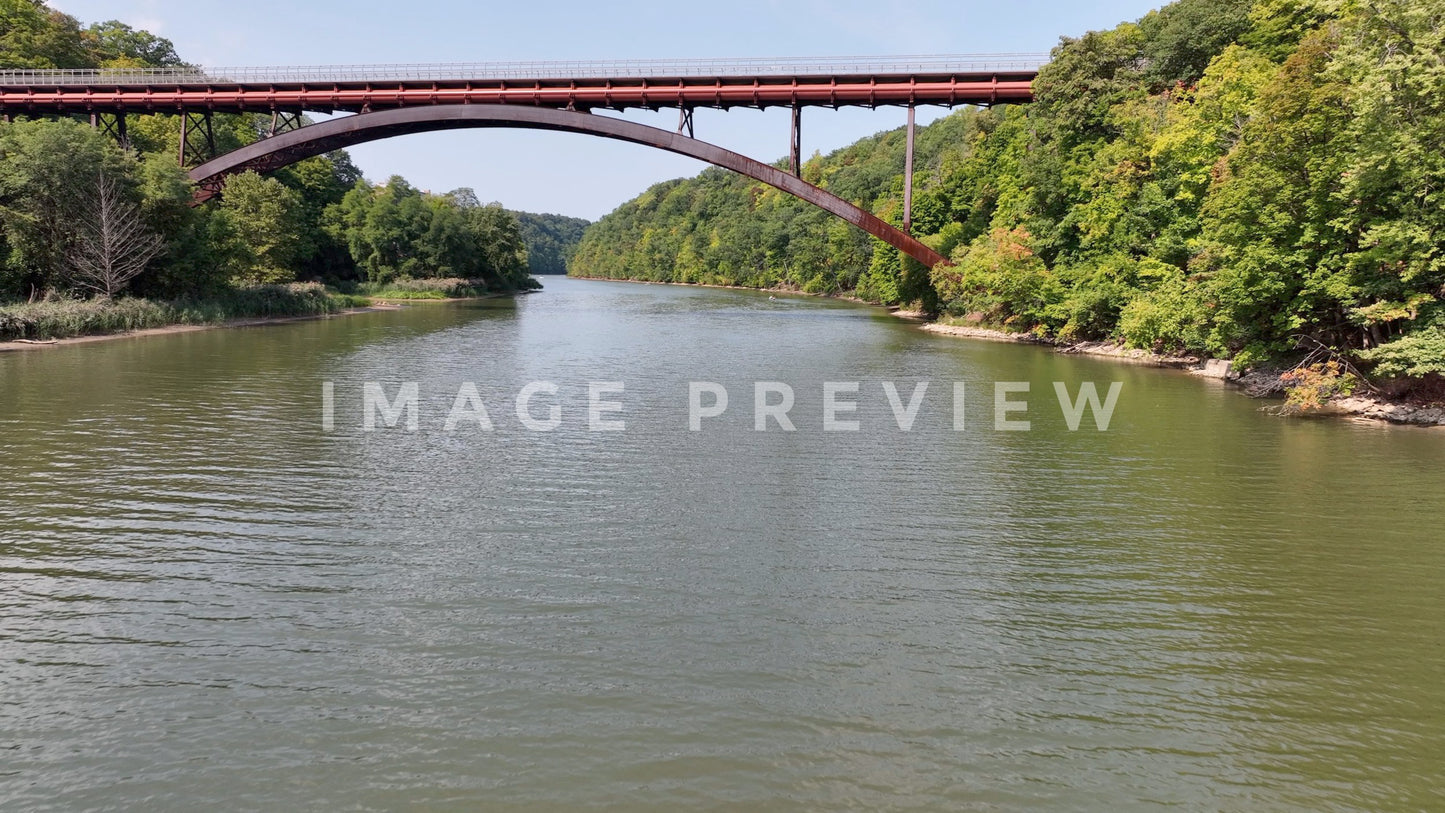 stock photo genessee riverway trail rochester ny