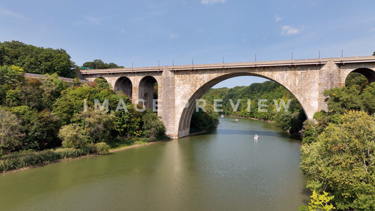 stock photo veterans memorial bridge rochester NY