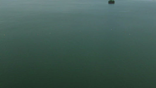 Video - Pulling back over Lake Hartwell Dam and reservoir on Georgia, South Carolina border