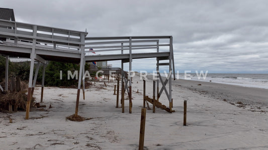 stock photo hurricane ian damage pawleys island sc