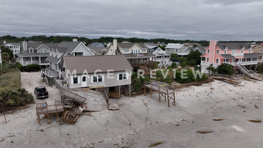 stock photo hurricane IAN damage to Pawleys Island SC