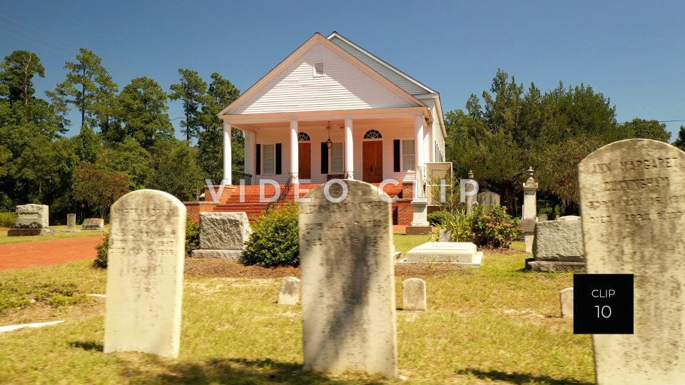 CLIP 10 - Indiantown Presbyterian Church ground level past gravesites