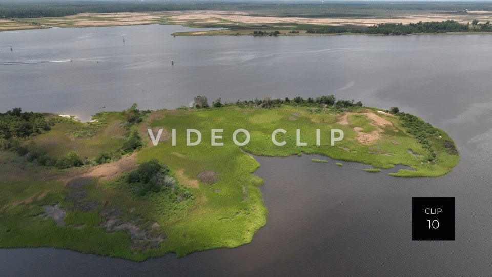 CLIP 10 - Wilmington, NC protected wildlife sanctuary on Cape Fear River