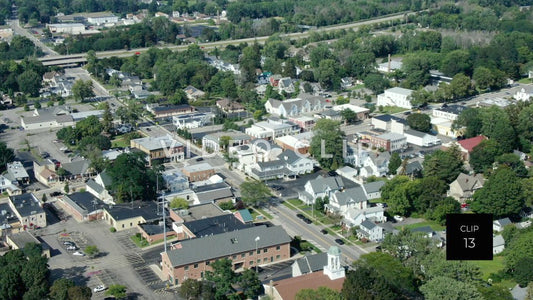 CLIP 13 - Lake Ontario Webster, NY view of streets with shops and houses