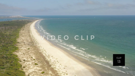 CLIP 13 - Cherry Grove Beach, SC Waties Barrier Island remote beach front