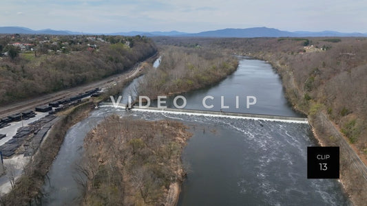 Stock video Lynchburg virginia james river steve tanner stock