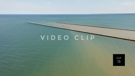 CLIP 13 - Charlotte Pier at mouth of Genesee River on Lake Ontario Rochester, NY