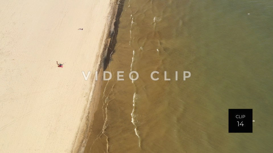 CLIP 14 - Aerial Ontario Beach Park shoreline Rochester, NY