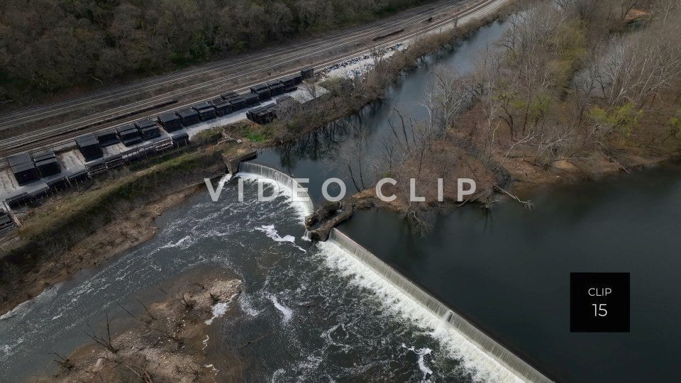 Stock video Lynchburg virginia spillway dam steve tanner stock