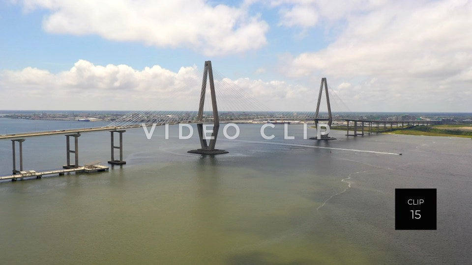 CLIP 15 - Charleston, SC Arthur Ravenel Jr. Bridge (Cooper River Bridge)